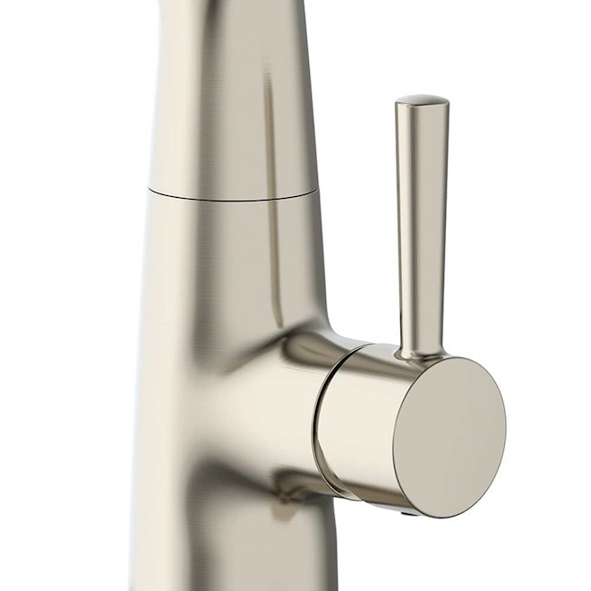 Landon & Co. Truven Kitchen Faucet with 1 Handle and Spring Pull-Down Spout - Brushed Nickel