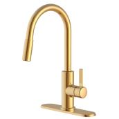 Landon & Co. Mabela Kitchen Faucet with 1 Handle and Pull-Down Spout - Gold