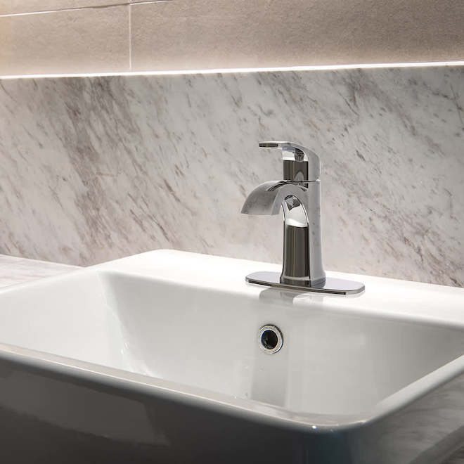 VALU+ Timora Bathroom Faucet with 1 Handle WaterSense Certified - Polished Chrome