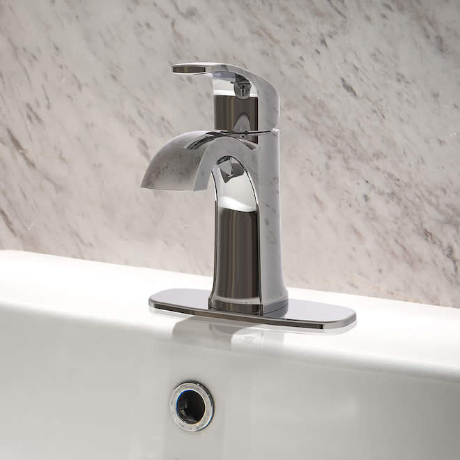 VALU+ Timora Bathroom Faucet with 1 Handle WaterSense Certified - Polished Chrome