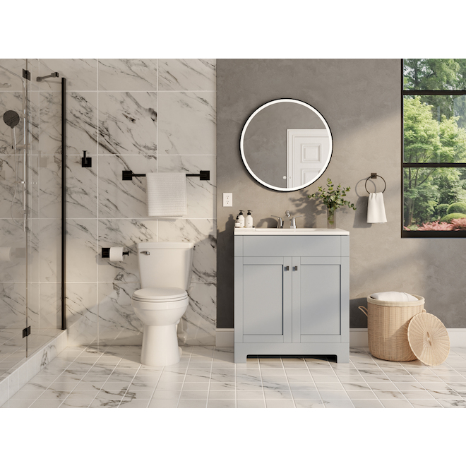 VALU+ Figura Bathroom Sink with 2 Handles - Chrome