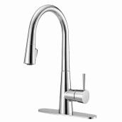 Landon & Co. Vittal Kitchen Faucet with 1 Handle and Pull-Down Spout - Chrome