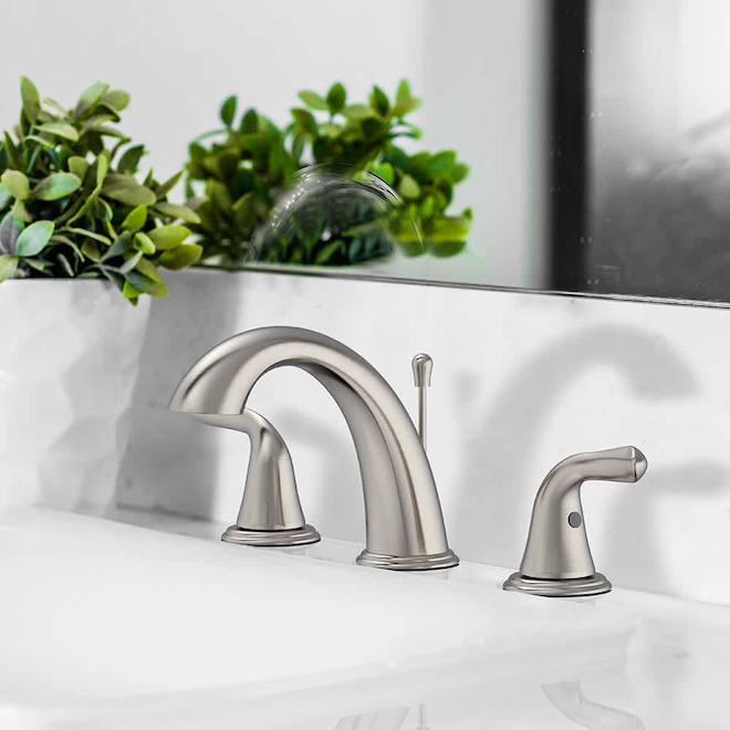 VALU+ Raynner Bathroom Faucet with 2 Handles WaterSense Certified - Brushed Nickel