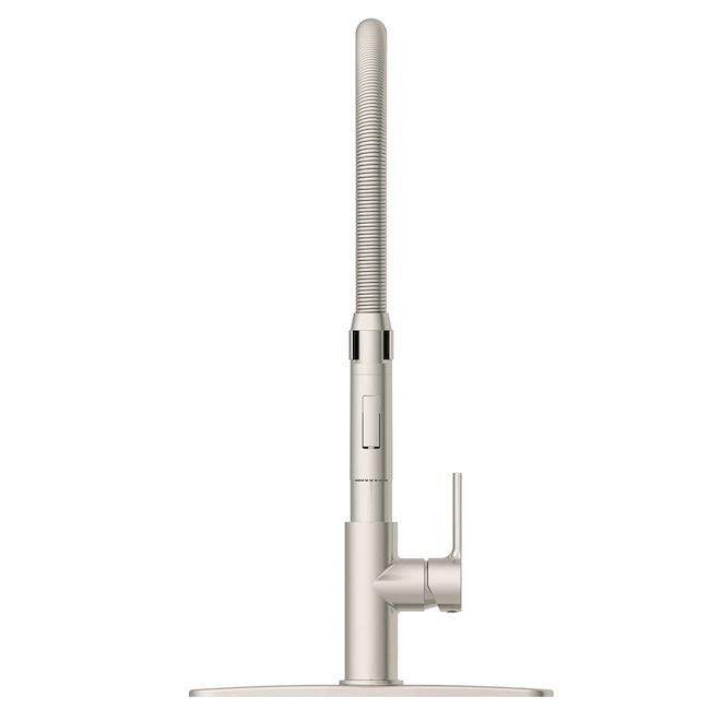 Landon & Co. Kalyxtra Kitchen Faucet with 1 Handle and Spring Pull-Down Spout - Brushed Nickel
