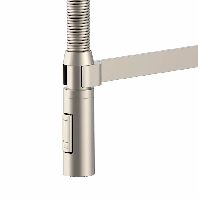 Landon & Co. Kalyxtra Kitchen Faucet with 1 Handle and Spring Pull-Down Spout - Brushed Nickel