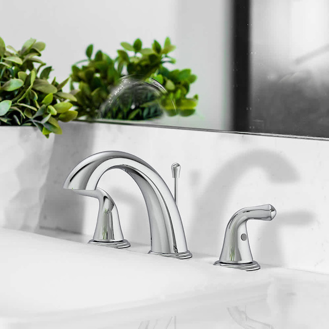 VALU+ Raynner Bathroom Faucet with 2 Handles WaterSense Certified - Chrome
