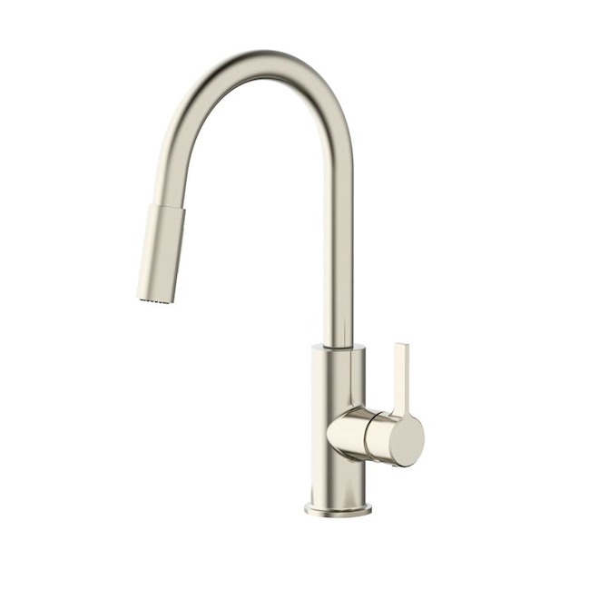 Landon & Co. Mabela Kitchen Faucet with 1 Handle and Pull-Down Spout - Brushed Nickel