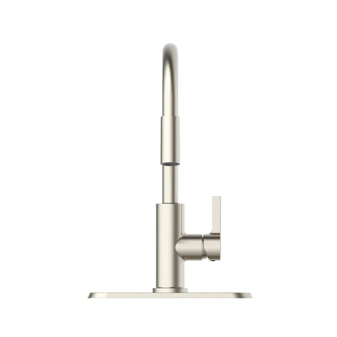Landon & Co. Mabela Kitchen Faucet with 1 Handle and Pull-Down Spout - Brushed Nickel