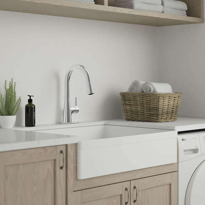 Landon & Co. Valtor Laundry Sink Faucet with 1 Handle - Chrome