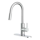 Landon & Co. Mabela Kitchen Faucet with 1 Handle and Pull-Down Spout - Chrome