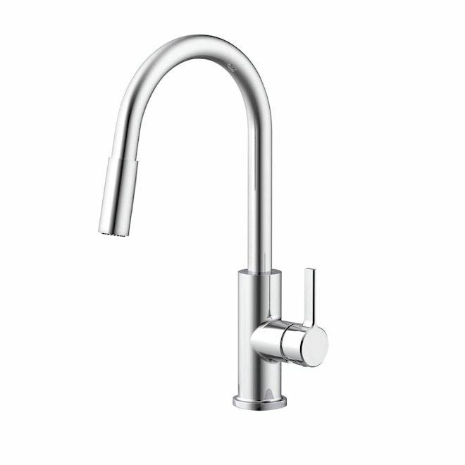 Landon & Co. Mabela Kitchen Faucet with 1 Handle and Pull-Down Spout - Chrome