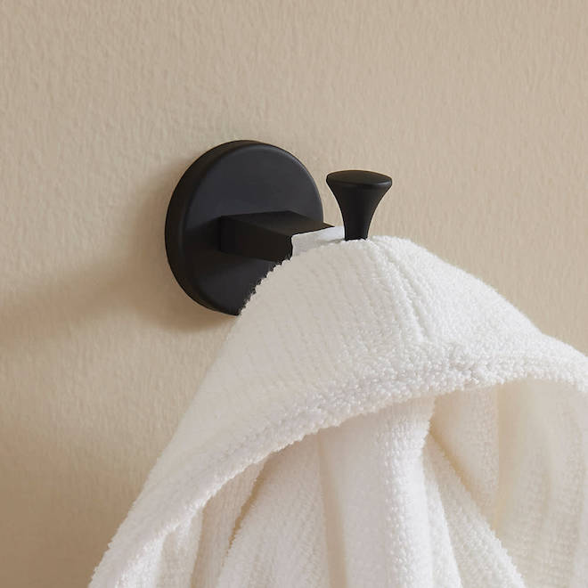 Landon & Co. Nobrix Robe Hook - Matte Black