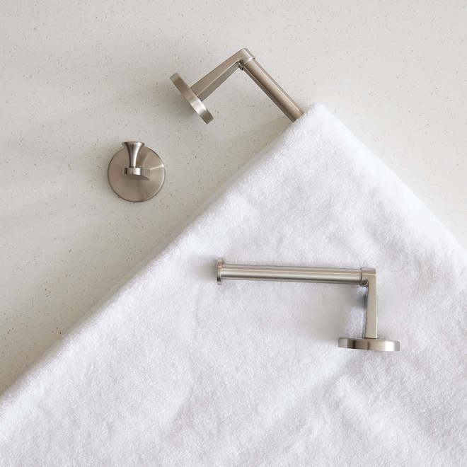 Landon & Co. Nobrix 3-PCS Bathroom Accessory Set - Brushed Nickel