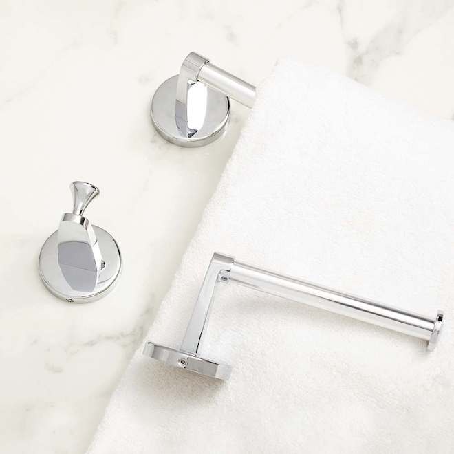 Landon & Co. 3-PCS Bathroom Accessory Set - Chrome