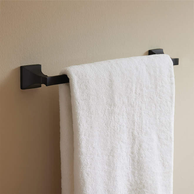 Landon & Co. LEO Towel Bar 18-in - Black Matte