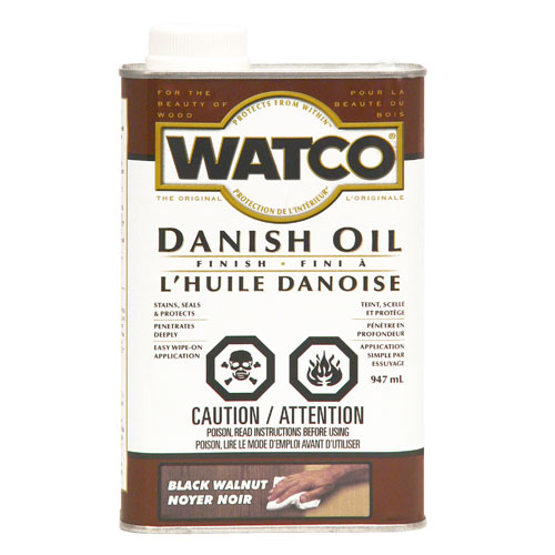 Rust-Oleum Watco Danish Oil Finish - Black Walnut - Indoor Use - 946 mL
