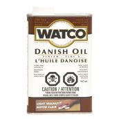 Fini à l'huile danoise Watco, noyer pâle, pour intérieur, 947 ml