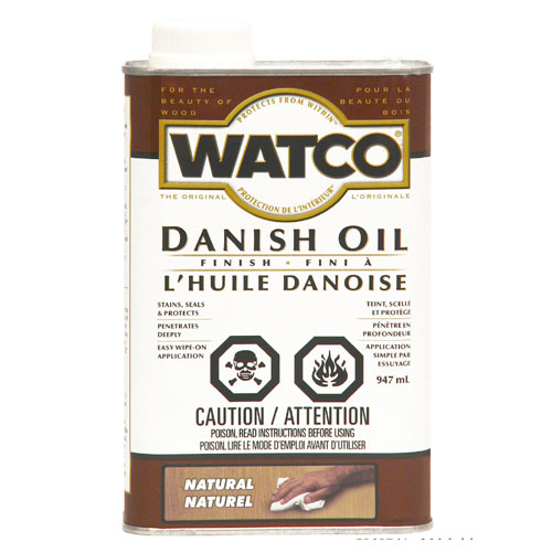 Watco Danish Oil Finish - Natural - Indoor Use - 947 mL
