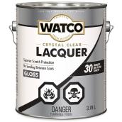 Watco Oil-based Lacquer for Interior Wood - Crystal Clear Gloss - Quick-dry - 3.78 l