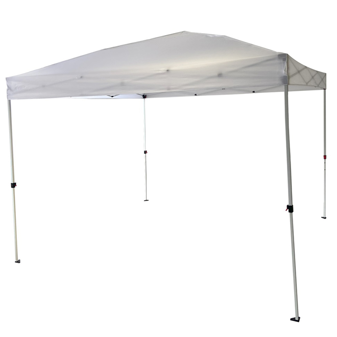 VALU+ White 10 x 10-in Steel and Polyester Foldable Pop-Up Tent