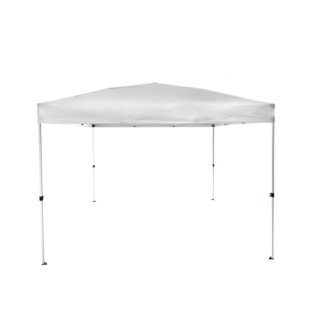 VALU+ White 10 x 10-in Steel and Polyester Foldable Pop-Up Tent