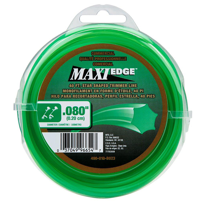 Maxi Edge 40-ft x 0.080-in dia Green Universal Star-Shaped Edge Monofilament Spooled Trimmer Line