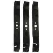 Lames de tondeuse à gazon Cub Cadet multi-usage en acier noir 42 po, paquet de 3