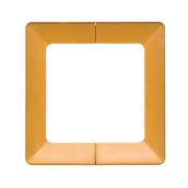 Plakcap Decorative Base Cover - Polypropylene - Cedar - 4-in x 4-in