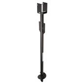 Pylex-L Fence and Post Ground Anchor Support - 52 1/2-in H - Powder Coated Steel - Black