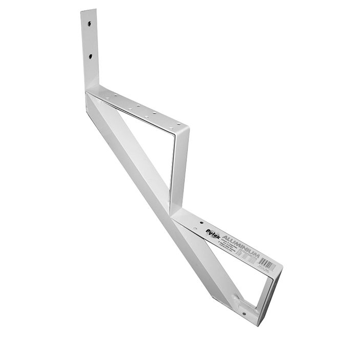 Aluminum Stair Riser - 2 Steps - 7.5" x 10.25" - White