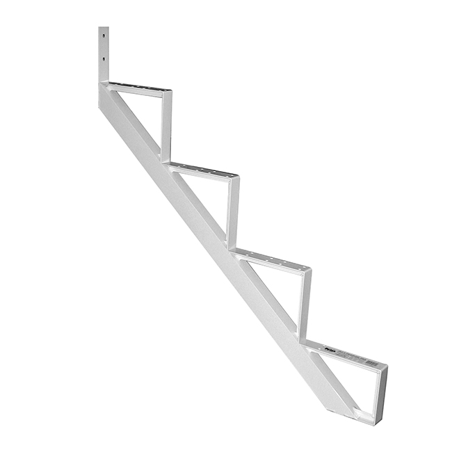 Aluminum Stair Riser - 4 Steps - 7.5" x 10.25" - White