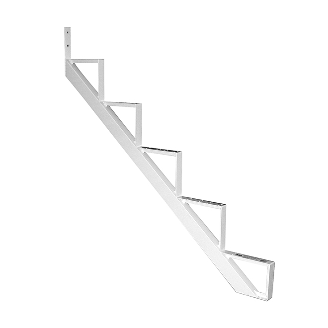 Aluminum Stair Riser - 5 Steps - 7.5" x 10.25" - White