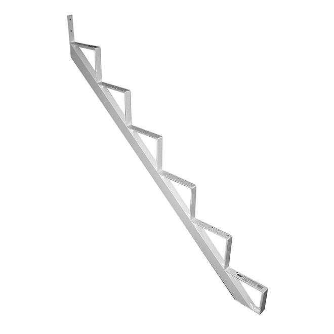 Aluminum Stair Riser - 6 Steps - 7.5" x 10.25" - White