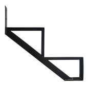 Aluminum Stair Riser - 2 Steps - 7.5" x 10.25" - Black