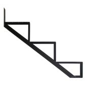 Aluminum Stair Riser - 3 Steps - 7.5" x 10.25" - Black