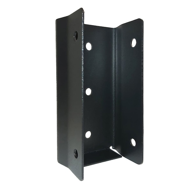 Pylex Fixrail Railing Connector Kit in Galvanized Steel - Matte Black