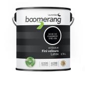 Peinture latex acrylique recyclée d'intérieur Boomerang, faible COV, velours, noir charbon, 3,78 L