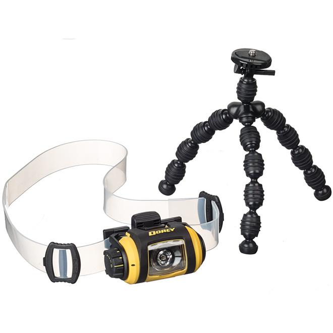 LED Headlight - With Tripod - Black and Yellow