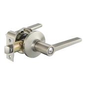 RONA Lyria Satin Nickel Door Lever w/ Latch for 1 3/8 to 1 3/4-in Doors