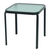 VALU+ Stacking Side Table in Black Steel - 16.73 x 15.94 x 15.94-in