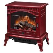 Poêle électrique traditionnel, fini canneberge, 1500 watts