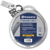 Fil de coupe-bordures Husqvarna Titanium Force pour usages intensifs, 0,095 po x 100 pi