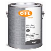 C-I-L Interior Ceiling Paint - Latex - 3.78 L - White - Flat