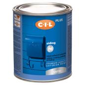 CIL Plus Exterior Acrylic Latex Paint for Sidings - Water-Based - Satin - Opaque - 946 ml