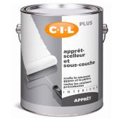 Apprêt-scelleur et sous-couche C-I-L, intérieur, latex, 3,78 l, blanc