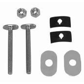 Boulons de toilette, plaqué laiton, 1/4// x 2 ¼//, pqt/2