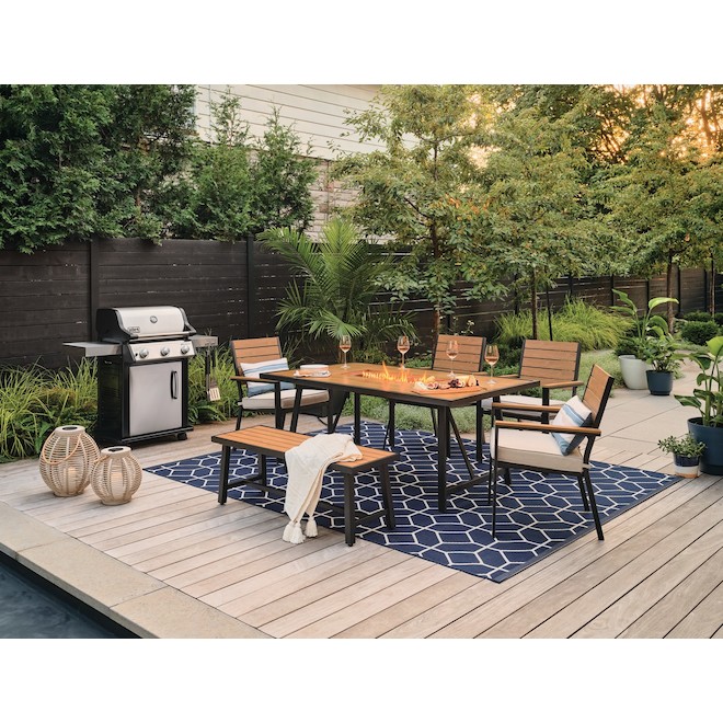 Landon & Co. 50 x 60-in Natural Tones Throw with Stripes and Fringes