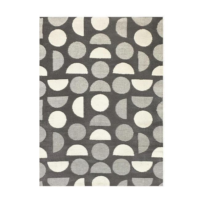 Landon & Co. Multicolour Outdoor Rug in Woven Polypropylene - 5 x 7-in
