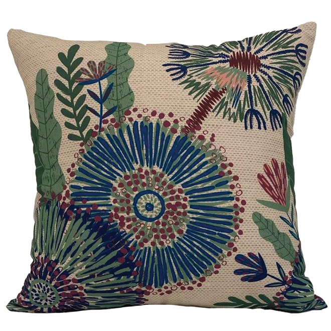 Landon & Co. 16 x 16-in Multicolour Foliage Outdoor Polyester Cushion