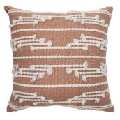 Landon & Co. 18 x 18-in Orange Woven Outdoor Polyester Cushion